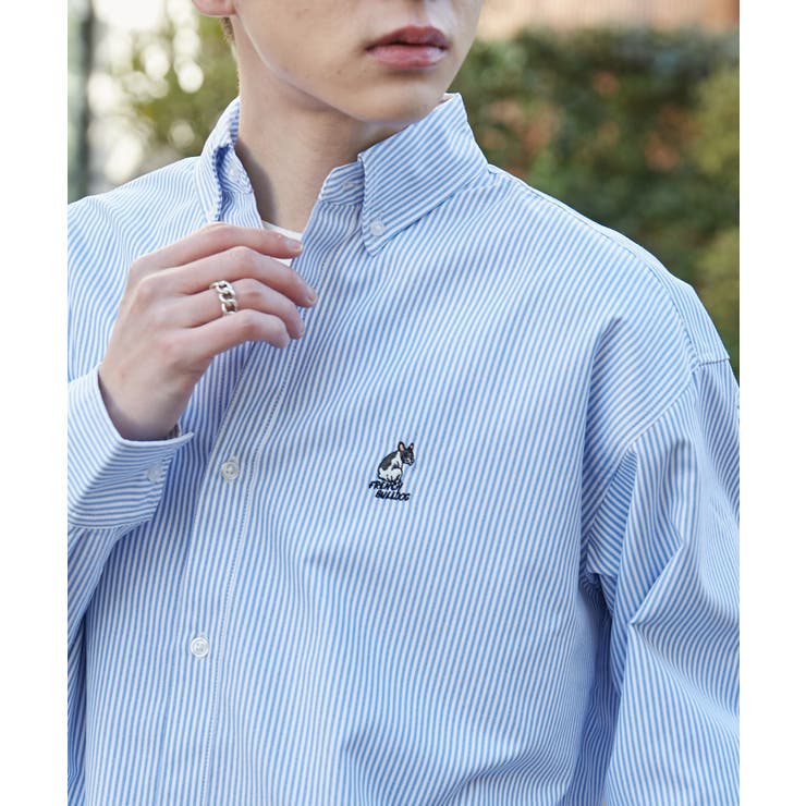 オックスフォードワンポイントシャツ(LS) | WEGO【MEN】 | 詳細画像5 