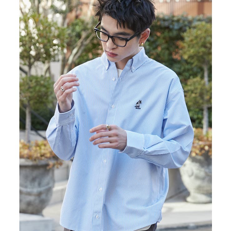 オックスフォードワンポイントシャツ(LS) | WEGO【MEN】 | 詳細画像8 