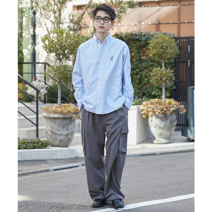 オックスフォードワンポイントシャツ(LS) | WEGO【MEN】 | 詳細画像10 