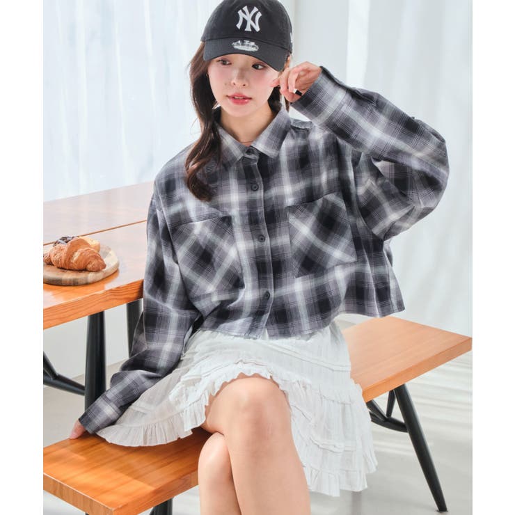 チェックショートシャツ[品番：WG010093477]｜WEGO【WOMEN