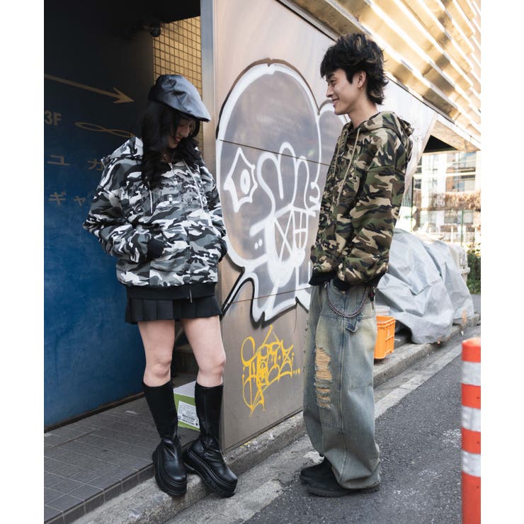 カモフラグラフィックZIPパーカー[品番：WG010093482]｜WEGO
