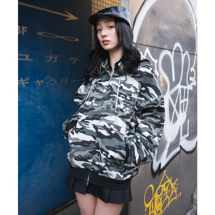 カモフラグラフィックZIPパーカー[品番：WG010093482]｜WEGO