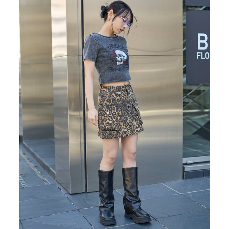 ヴィンテージウォッシュグラフィックリブT | WEGO【WOMEN】 | 詳細画像5 