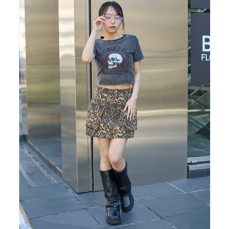 ヴィンテージウォッシュグラフィックリブT | WEGO【WOMEN】 | 詳細画像24 