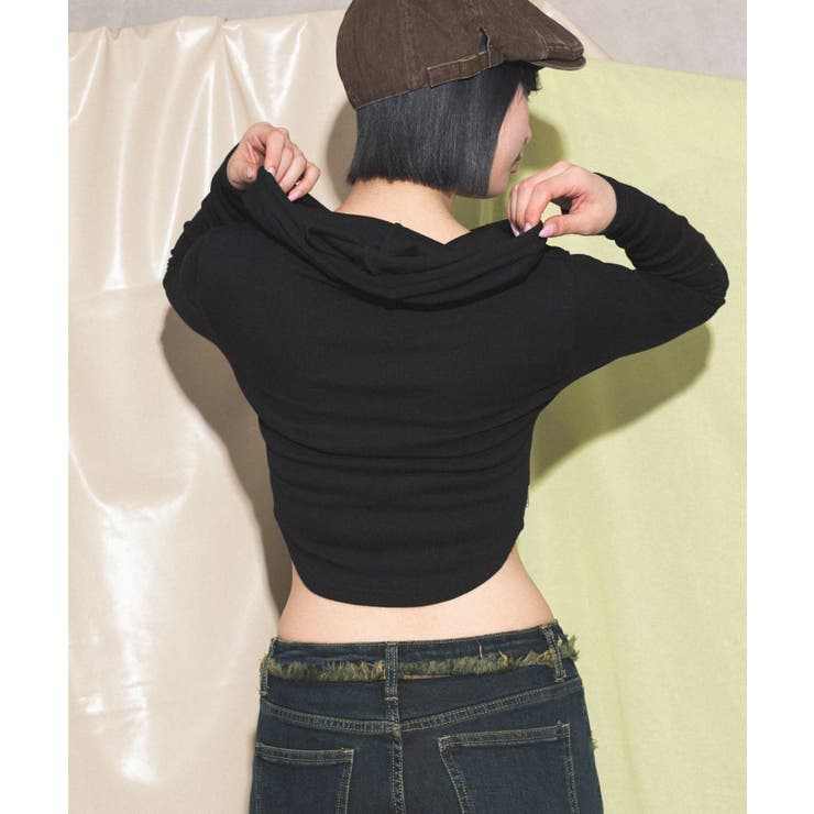 Wジップクロップドピチパーカー | WEGO【WOMEN】 | 詳細画像6 