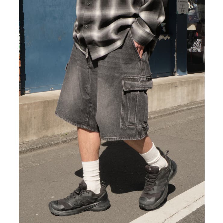 【新作入荷!!】 イージーバギーデニムカーゴショーツ[品番：WG010093606]｜WEGO パンツ