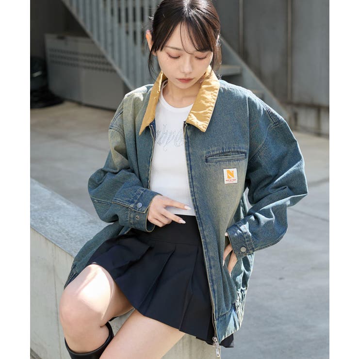 ワーカーズWジップデニムブルゾン[品番：WG010093684]｜WEGO