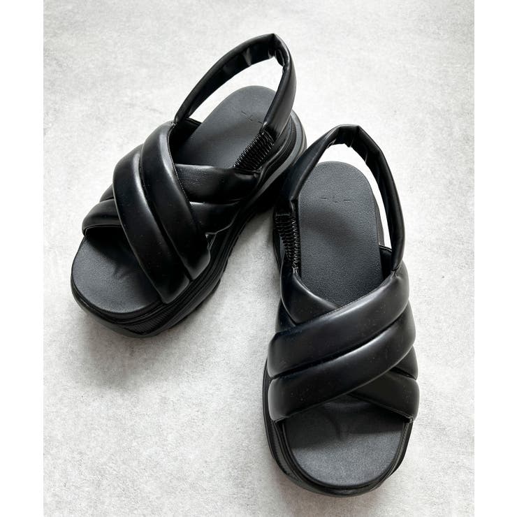 パテッドクロス厚底サンダル[品番：WG010093687]｜WEGO【WOMEN