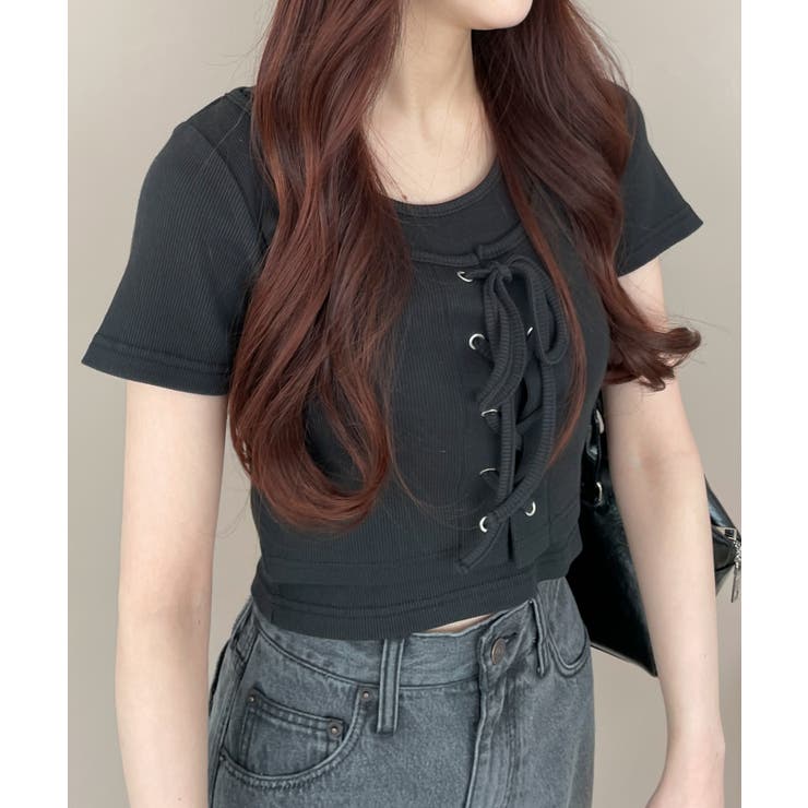 ヴィンテージライクレースアップT | WEGO【WOMEN】 | 詳細画像7 
