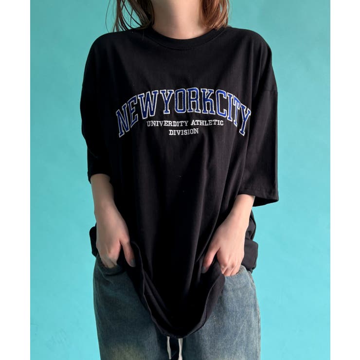 NEWYORKCITY刺繍T[品番：WG010093701]｜WEGO【WOMEN】（ウィゴー