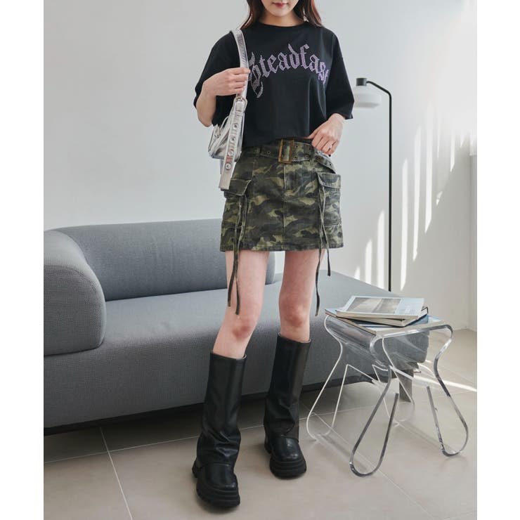 ラインストーンショートT | WEGO【WOMEN】 | 詳細画像3 