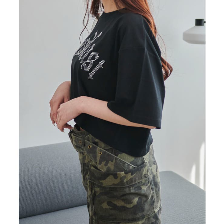 ラインストーンショートT | WEGO【WOMEN】 | 詳細画像12 
