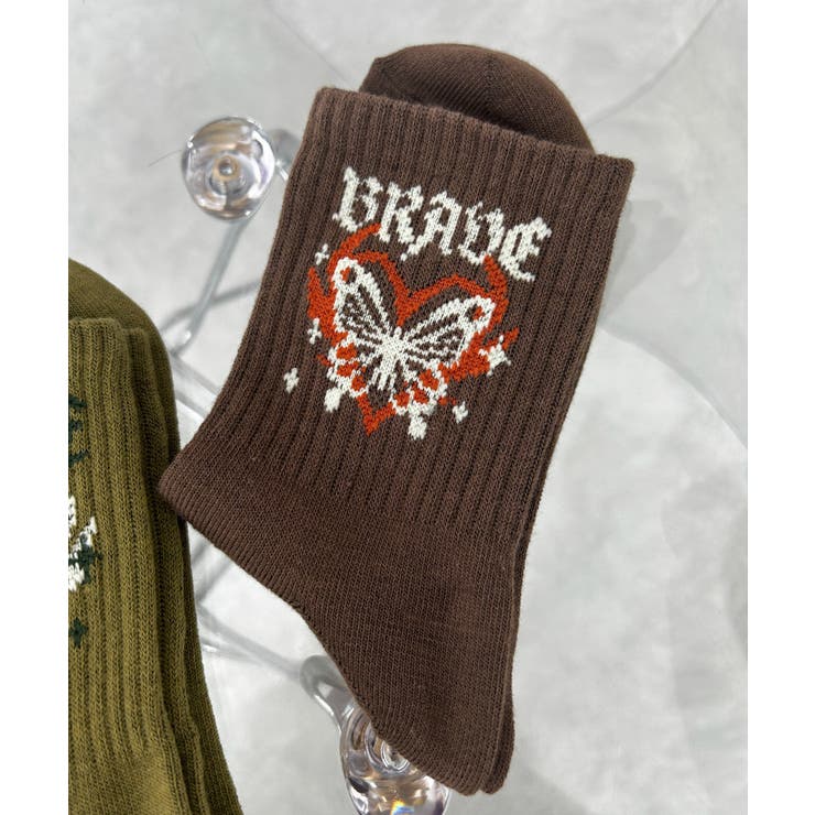 バタフライデザインソックス | WEGO【WOMEN】 | 詳細画像1 