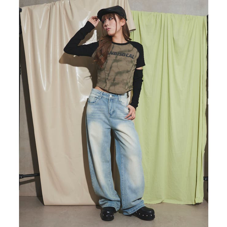 袖カットロゴトップ | WEGO【WOMEN】 | 詳細画像6 