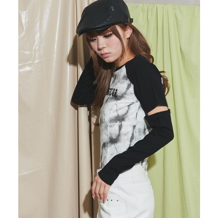 袖カットロゴトップ | WEGO【WOMEN】 | 詳細画像7 