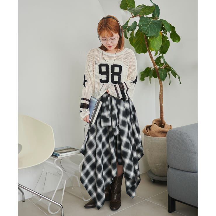 ナンバリングメッシュショートニット | WEGO【WOMEN】 | 詳細画像15 