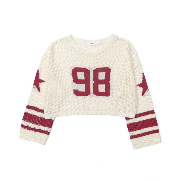 ナンバリングメッシュショートニット | WEGO【WOMEN】 | 詳細画像16 