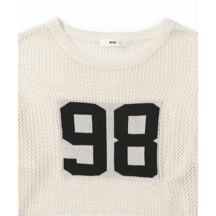 ナンバリングメッシュショートニット | WEGO【WOMEN】 | 詳細画像19 