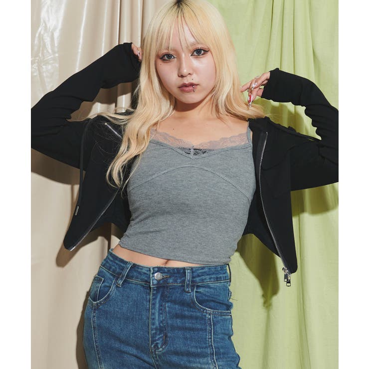 レースクロップドキャミ[品番：WG010093825]｜WEGO【WOMEN
