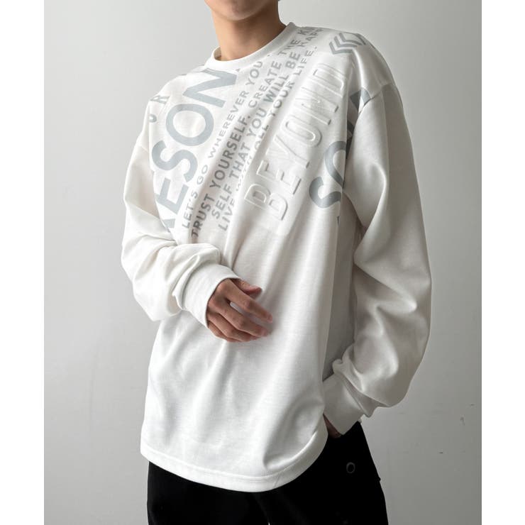 エンボスグラフィックT(LS) | WEGO【MEN】 | 詳細画像1 