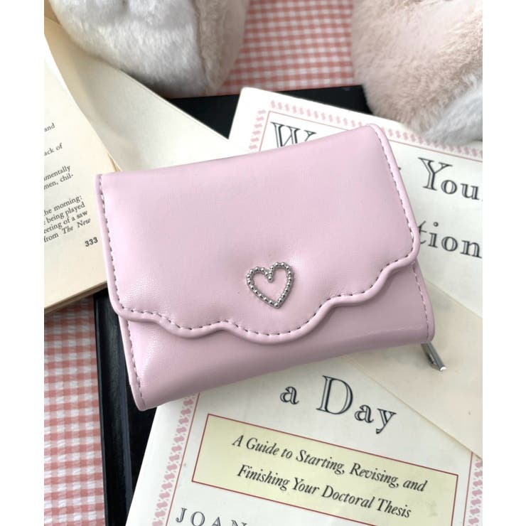 フリルデザインハートメタルウォレット | WEGO【WOMEN】 | 詳細画像1 