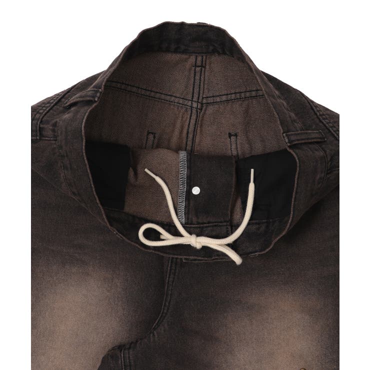 スーパーバギ-スタッズデニムパンツ | WEGO【MEN】 | 詳細画像5 