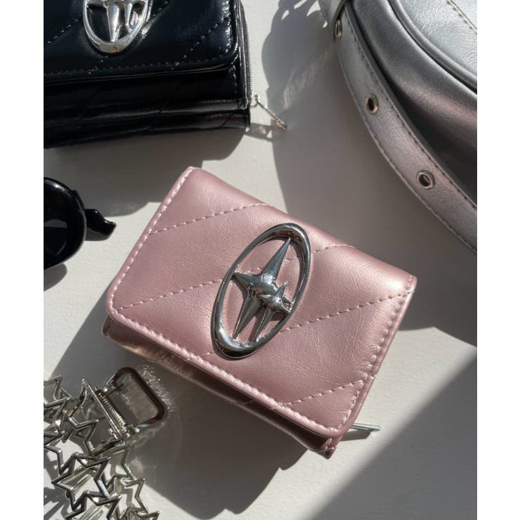 キルティングBIGメタルパーツウォレット | WEGO【WOMEN】 | 詳細画像1 