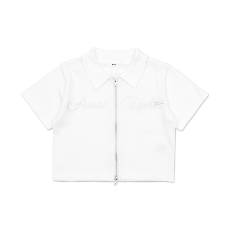 ラインストーンロゴWZIPトップス | WEGO【WOMEN】 | 詳細画像19 