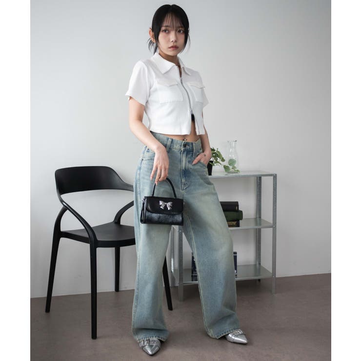 ポケットデザインWZIPトップス | WEGO【WOMEN】 | 詳細画像2 