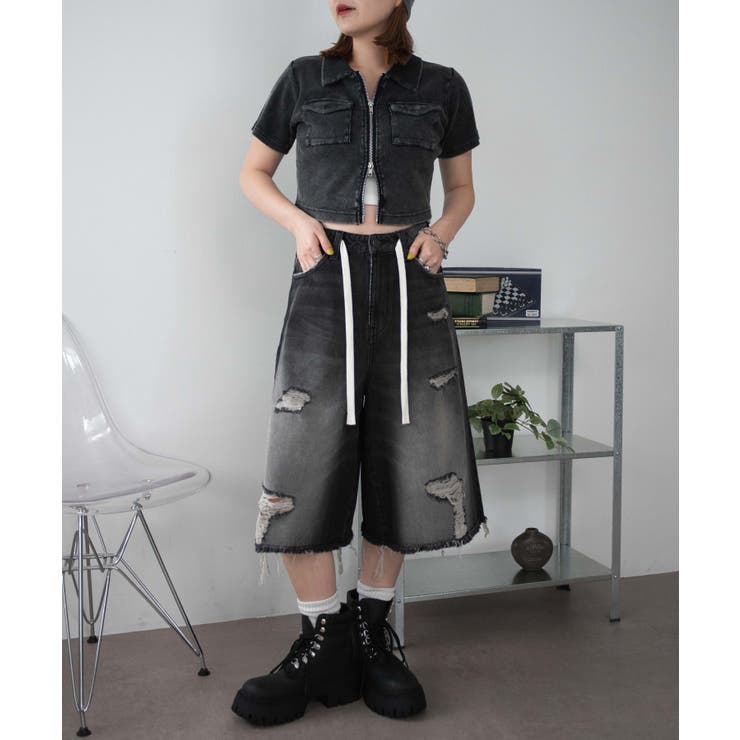 ポケットデザインWZIPトップス[品番：WG010093951]｜WEGO【WOMEN