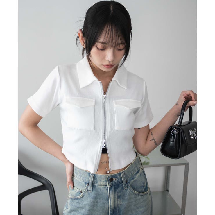 ポケットデザインWZIPトップス | WEGO【WOMEN】 | 詳細画像11 