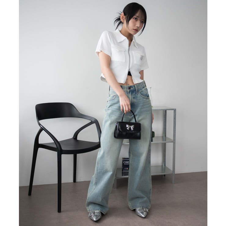 トップス WGC ポケットデザインWZIPトップス[品番：WG010093951]｜WEGO【WOMEN