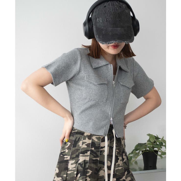 ポケットデザインWZIPトップス | WEGO【WOMEN】 | 詳細画像16 