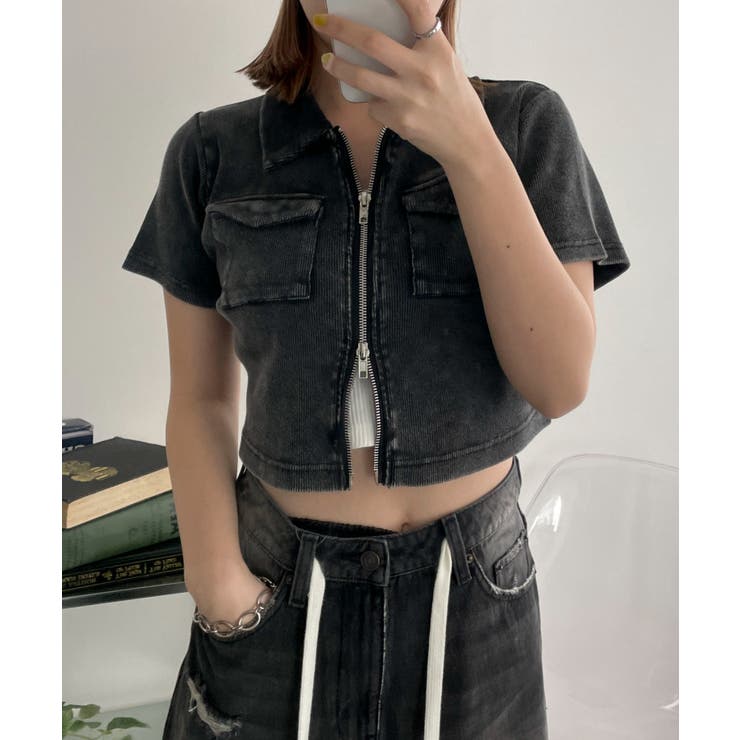 ポケットデザインWZIPトップス | WEGO【WOMEN】 | 詳細画像18 