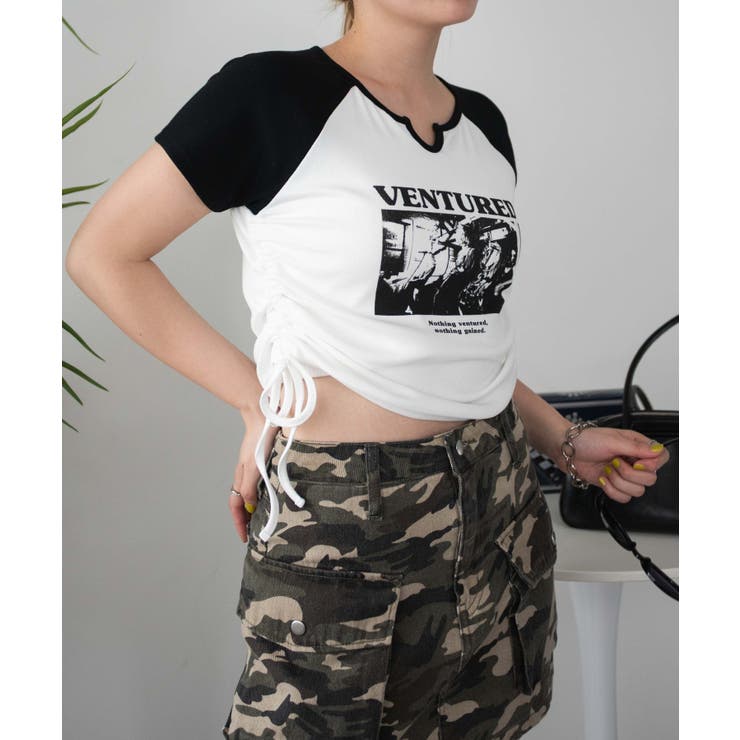 キーネックサイドレースアップちびT | WEGO【WOMEN】 | 詳細画像11 