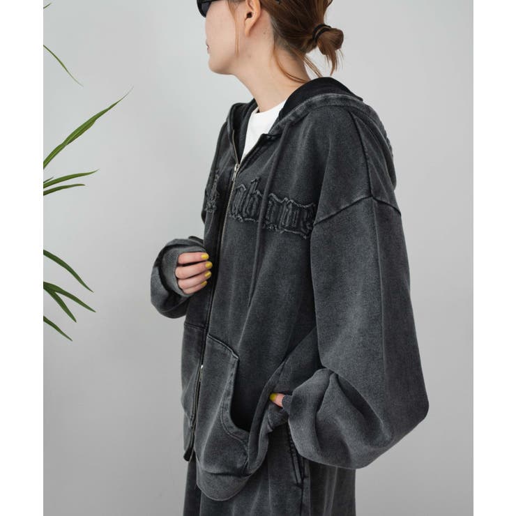 ロゴヴィンテージウォッシュジップパーカー[品番：WG010093957]｜WEGO