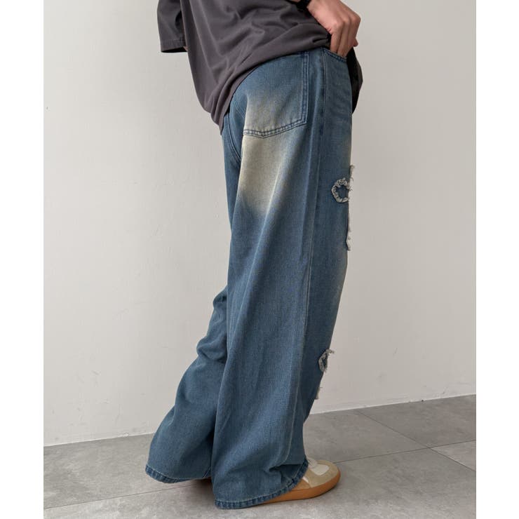 クロスモチーフオーバーダイバギーパンツ | WEGO【MEN】 | 詳細画像5 