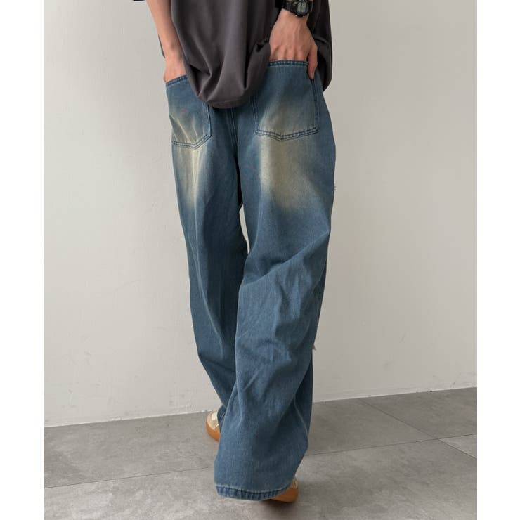 クロスモチーフオーバーダイバギーパンツ | WEGO【MEN】 | 詳細画像6 