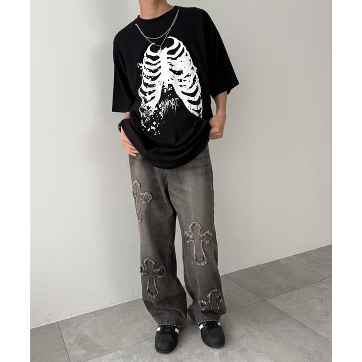 クロスモチーフオーバーダイバギーパンツ | WEGO【MEN】 | 詳細画像14 