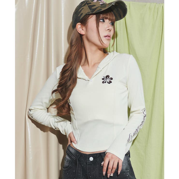ハイビスカス刺繍パーカー[品番：WG010094013]｜WEGO【WOMEN