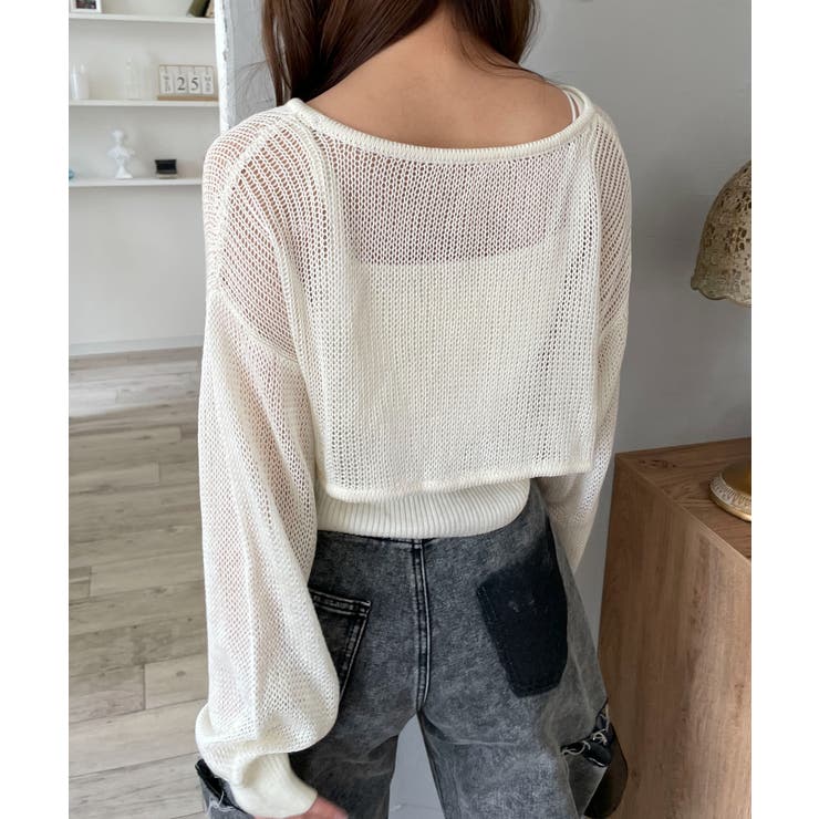 アンサンブルメッシュリボンカーディガン | WEGO【WOMEN】 | 詳細画像18 