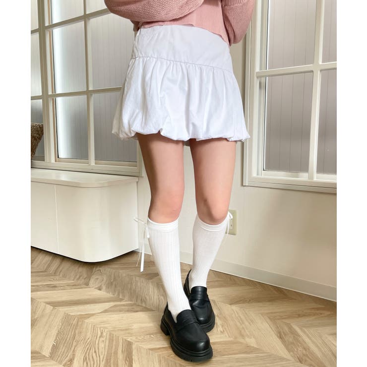 ホワイト | バルーンミニスカパン | WEGO【WOMEN】