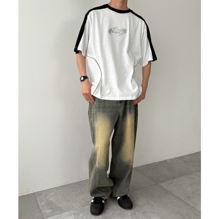 メタルプリントパイピングT(SS) | WEGO【MEN】 | 詳細画像2 