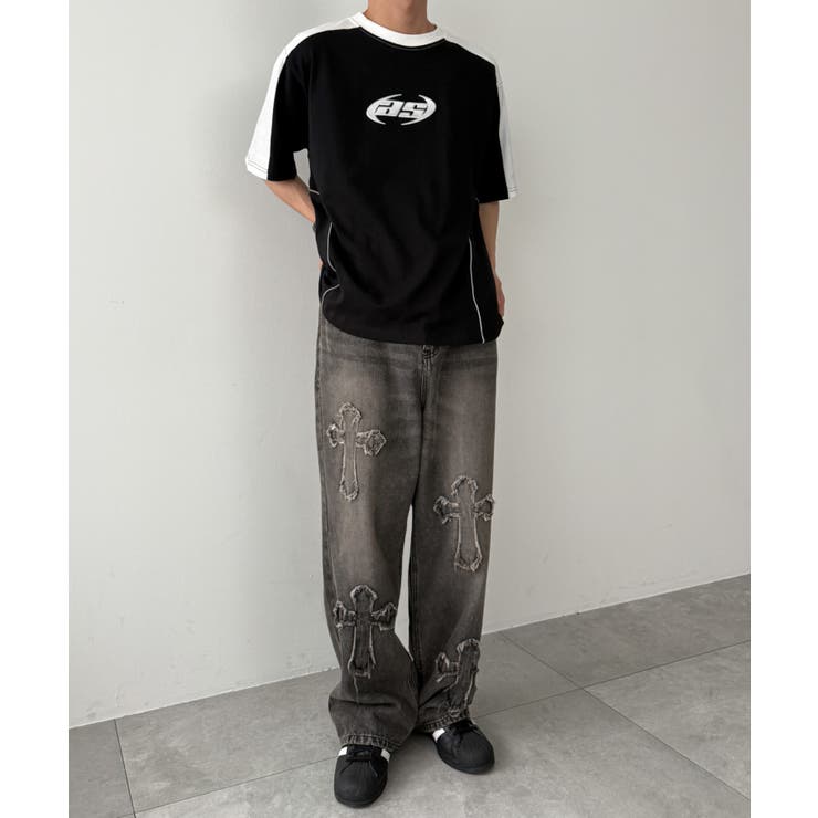 メタルプリントパイピングT(SS) | WEGO【MEN】 | 詳細画像3 