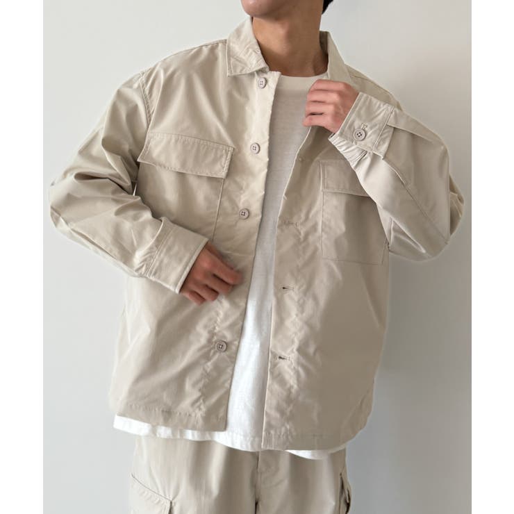 新品登場 リップストップCPOシャツジャケット[品番：WG010094098]｜WEGO 男性用