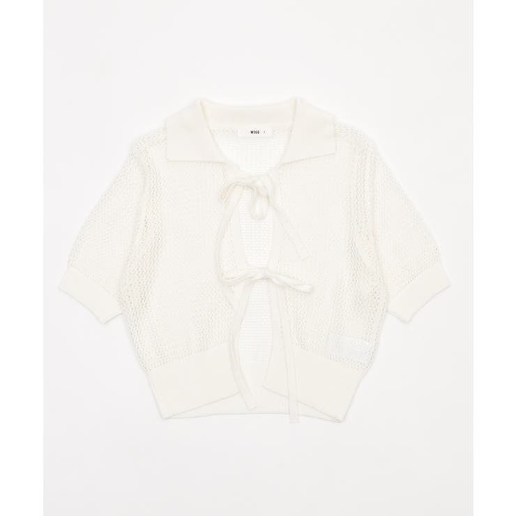 襟付きリボンメッシュショートカーデ | WEGO【WOMEN】 | 詳細画像24 