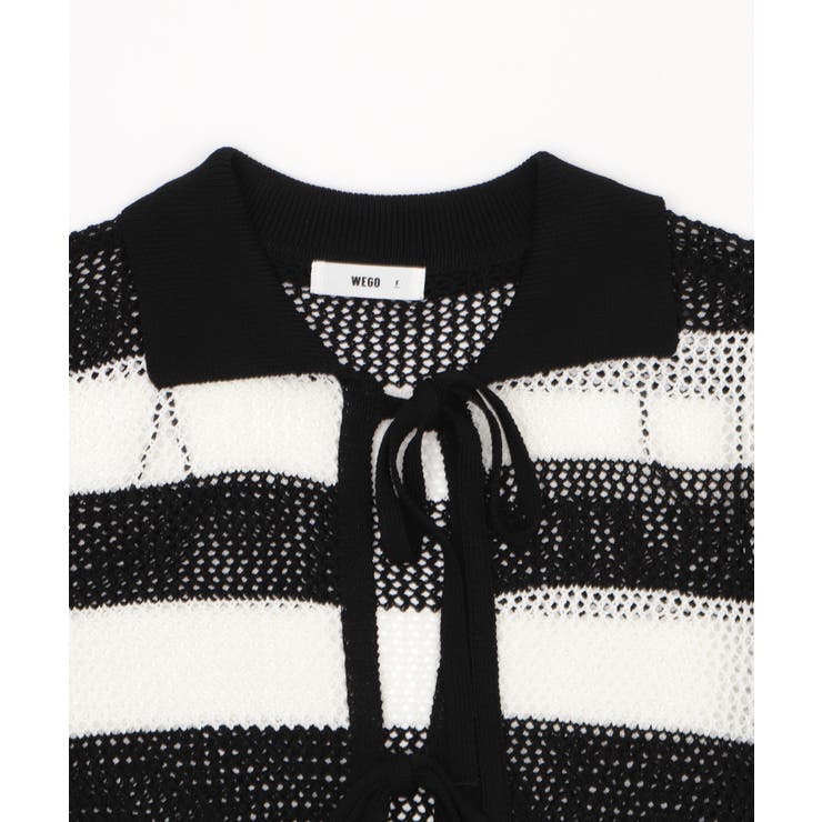 襟付きリボンメッシュショートカーデ | WEGO【WOMEN】 | 詳細画像27 