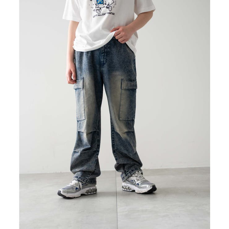 デニムイージーカーゴパンツ(JUNIOR) | WEGO【MEN】 | 詳細画像1 
