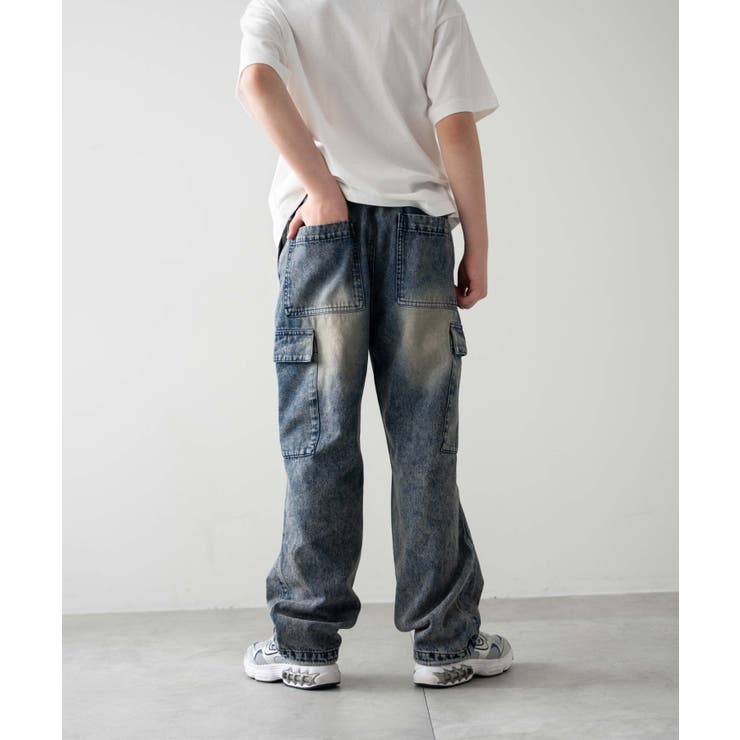 デニムイージーカーゴパンツ(JUNIOR) | WEGO【MEN】 | 詳細画像9 