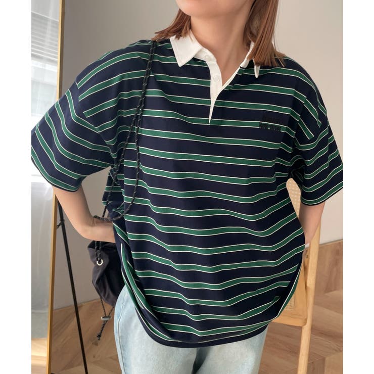 逆輸入 ボーダーラガーシャツ[品番：WG010094120]｜WEGO【WOMEN ウェア